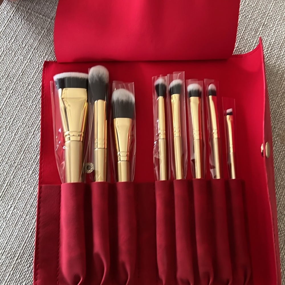 Luxie Glitter And Gold Brush Set
